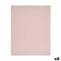 Stain-proof tablecloth Kinvara ESTRELLA-R Pink Thin canvas Anti-stain Star 140 x 180 cm (6 Units)