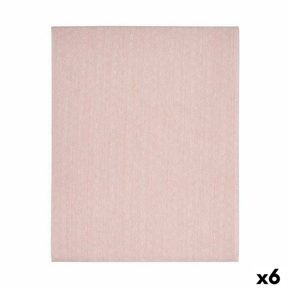 Stain-proof tablecloth Kinvara ESTRELLA-R Pink Thin canvas Anti-stain Star 140 x 180 cm (6 Units)