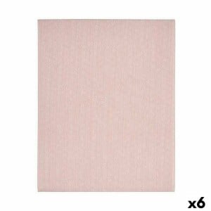 Stain-proof tablecloth Kinvara ESTRELLA-R Pink Thin canvas Anti-stain Star 140 x 180 cm (6 Units)