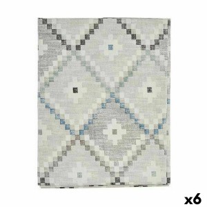 Stain-proof tablecloth Kinvara ROMBOS-A Blue Thin canvas Anti-stain Rhombus 140 x 180 cm (6 Units)