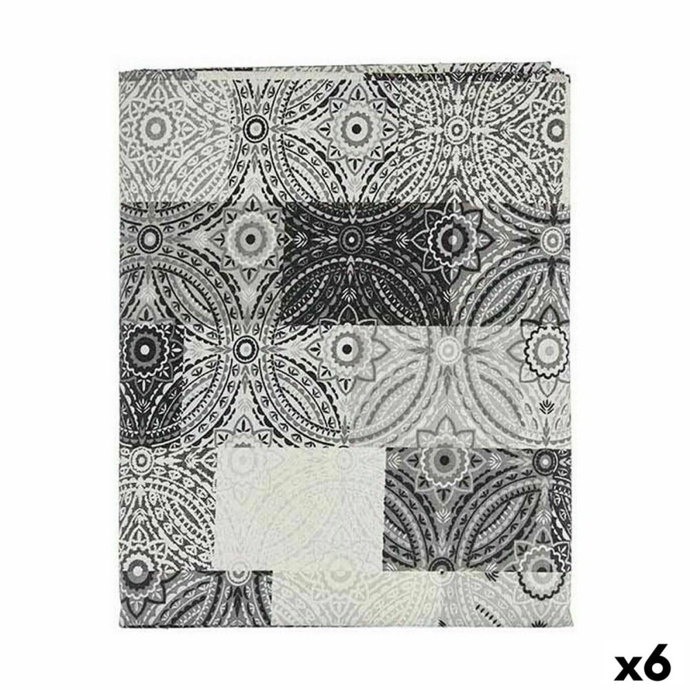 Nappe antitache Kinvara AZULEJO-G Gris toile Antitaches Carrelage 140 x 180 cm (6 Unités)