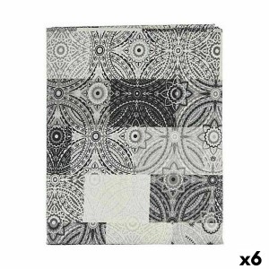 Nappe antitache Kinvara AZULEJO-G Gris toile Antitaches Carrelage 140 x 180 cm (6 Unités)
