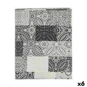 Stain-proof tablecloth Kinvara AZULEJO-G Grey Thin canvas Anti-stain Tile 140 x 180 cm (6 Units)