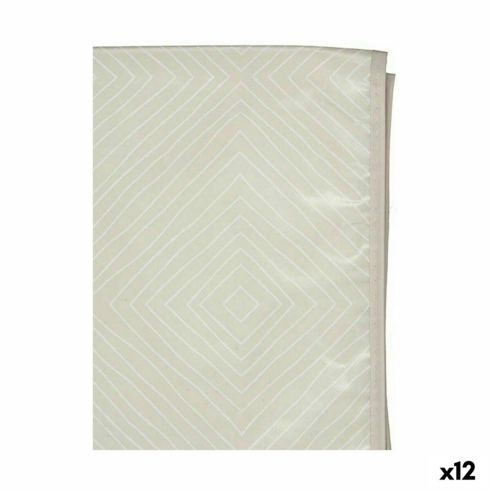 Nappe 10 Jaune Blanc Beige Caoutchouc Losanges 140 x 140 cm (12 Unités)