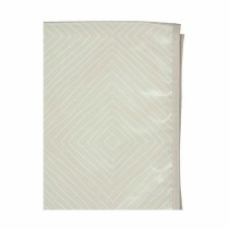Tablecloth 10 Yellow White Beige Oilcloth Rhombus 140 x 140 cm (12 Units)