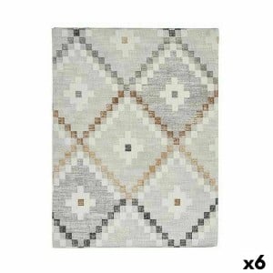 Stain-proof tablecloth Kinvara ROMBOS-B Beige Thin canvas Anti-stain Rhombus 140 x 180 cm (6 Units)