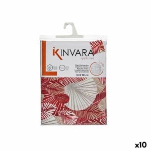 Stain-proof tablecloth Kinvara ANCARA-21520-13 Beige Maroon Thin canvas Anti-stain Sheets 140 x 180 cm (10 Units)
