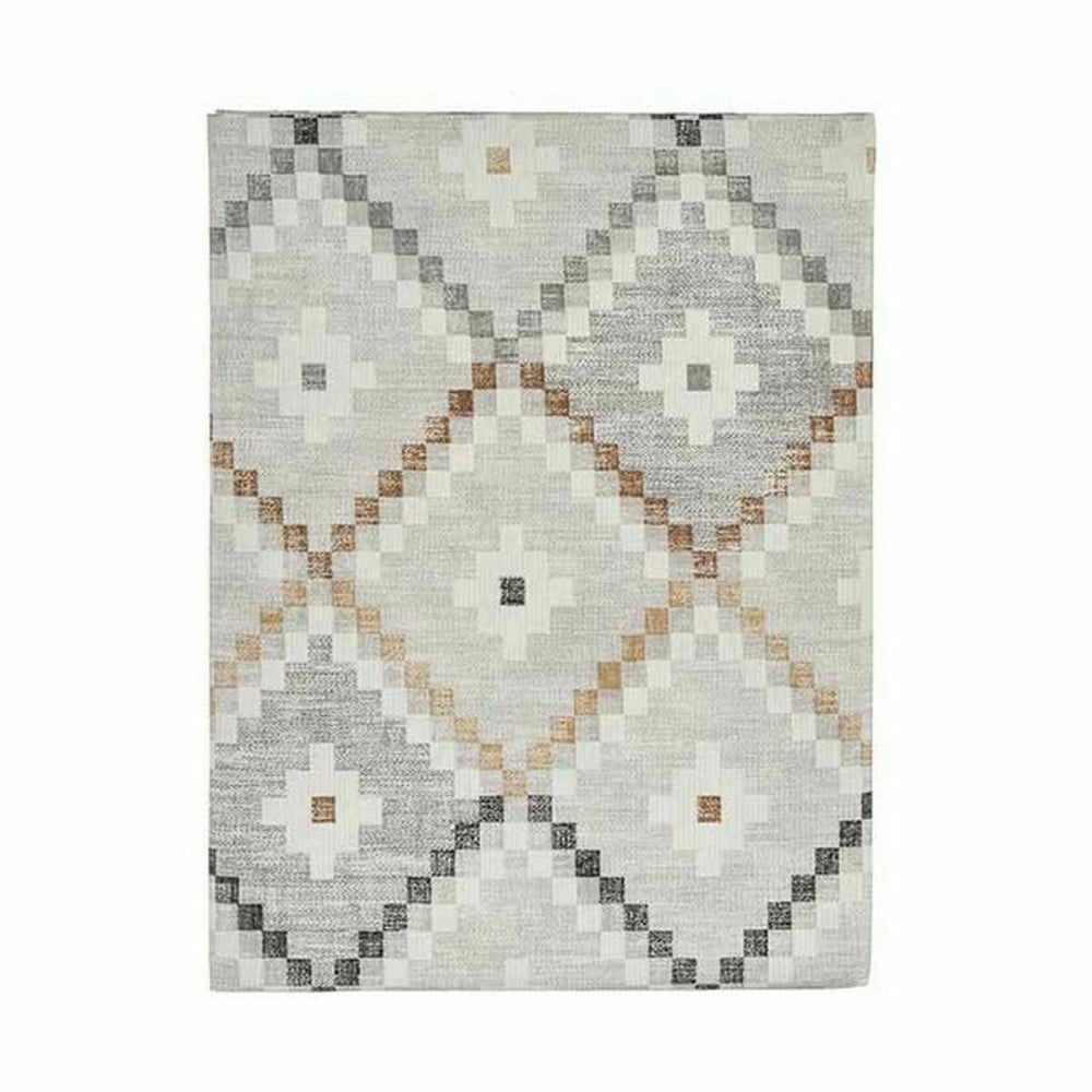 Stain-proof tablecloth Kinvara ROMBOS-B Beige Thin canvas Anti-stain Rhombus 140 x 180 cm (6 Units)