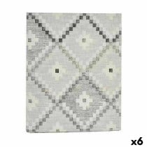 Stain-proof tablecloth Kinvara ROMBOS-G Grey Thin canvas Anti-stain Rhombus 140 x 180 cm (6 Units)