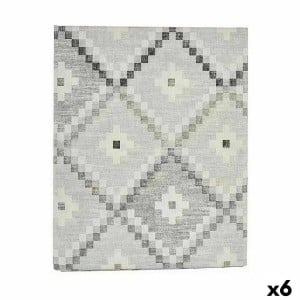 Stain-proof tablecloth Kinvara ROMBOS-G Grey Thin canvas Anti-stain Rhombus 140 x 180 cm (6 Units)