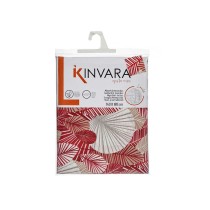 Nappe antitache Kinvara ANCARA-21520-13 Beige Bordeaux toile Antitaches Volets 140 x 180 cm (10 Unités)