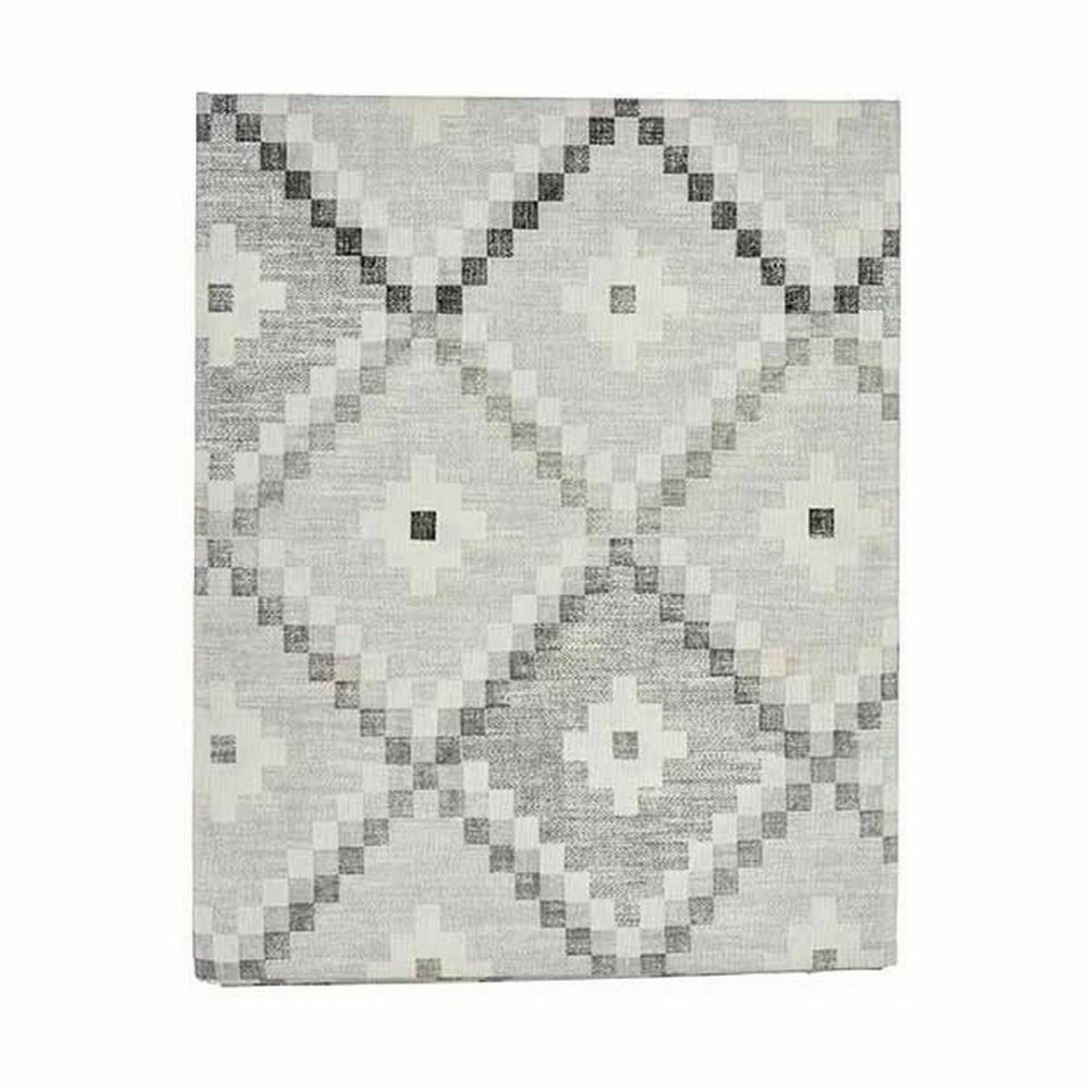 Stain-proof tablecloth Kinvara ROMBOS-G Grey Thin canvas Anti-stain Rhombus 140 x 180 cm (6 Units)