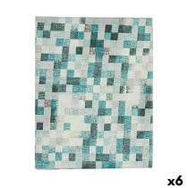 Stain-proof tablecloth Kinvara CUADROS-A Blue Turquoise Thin canvas Anti-stain Frames 140 x 180 cm (6 Units)