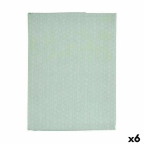 Fleckenabweisende Tischdecke Kinvara ESTRELLA-M grün Minze Hellgrün Abdeckung Fleckenbeständig Stern 140 x 180 cm (6 Stück)