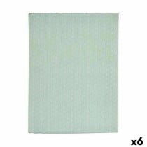 Stain-proof tablecloth Kinvara ESTRELLA-M Green Mint Light Green Thin canvas Anti-stain Star 140 x 180 cm (6 Units)