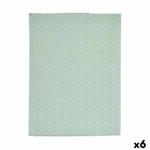 Fleckenabweisende Tischdecke Kinvara ESTRELLA-M grün Minze Hellgrün Abdeckung Fleckenbeständig Stern 140 x 180 cm (6 Stück)