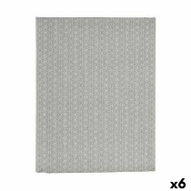 Stain-proof tablecloth Kinvara ESTRELLA-G Grey Thin canvas Anti-stain Star 140 x 180 cm (6 Units)
