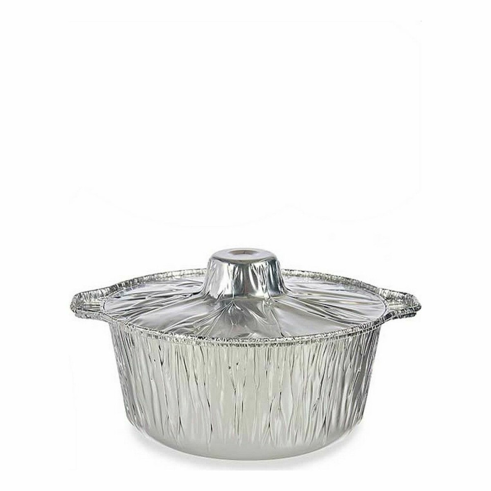 Saucepans Kinvara 66105 Silver Disposable With lid Pan
