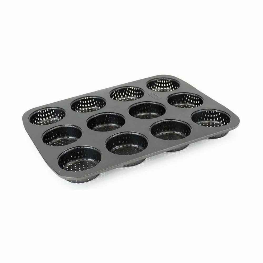Moule à tartelettes Quttin 29 x 22 x 2,2 cm Perforé 8 Unités