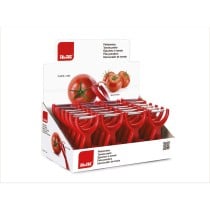 Éplucheur de Fruits et de Légumes Ibili 15 cm Rouge Acier inoxydable