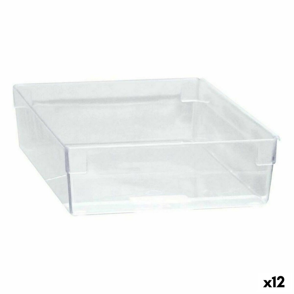 Boîte Multiusage Modulaire Transparent 22,5 x 15,5 x 5,3 cm (12 Unités)