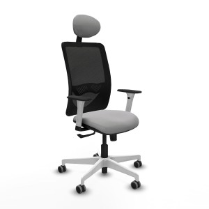 Chaise de Bureau avec Appui-tête Zulema Piqueras y Crespo 1B026G1 Gris clair