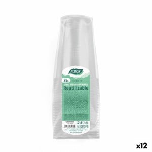 Lot de verres réutilisables Algon 1 L Transparent 12 Unités (25 Pièces)