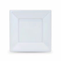 Lot d'assiettes réutilisables Algon Carré Plastique 18 x 18 x 1,5 cm (24 Unités)