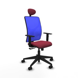 Office Chair with Headrest Motilla Piqueras y Crespo 1D066N1 Maroon