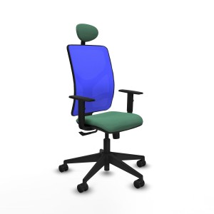 Bürostuhl mit Kopfstütze Motilla Piqueras y Crespo 1D066N1 Smaragdgrün