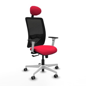 Office Chair with Headrest Zulema Piqueras y Crespo 1B026G1 Red