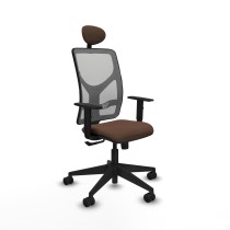 Chaise de Bureau avec Appui-tête Motilla Piqueras y Crespo 1D066N1 Gris Brun foncé