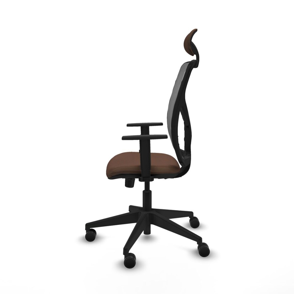 Chaise de Bureau avec Appui-tête Motilla Piqueras y Crespo 1D066N1 Gris Brun foncé