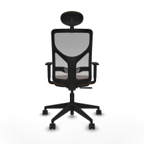 Chaise de Bureau avec Appui-tête Motilla Piqueras y Crespo 1D066N1 Gris Brun foncé