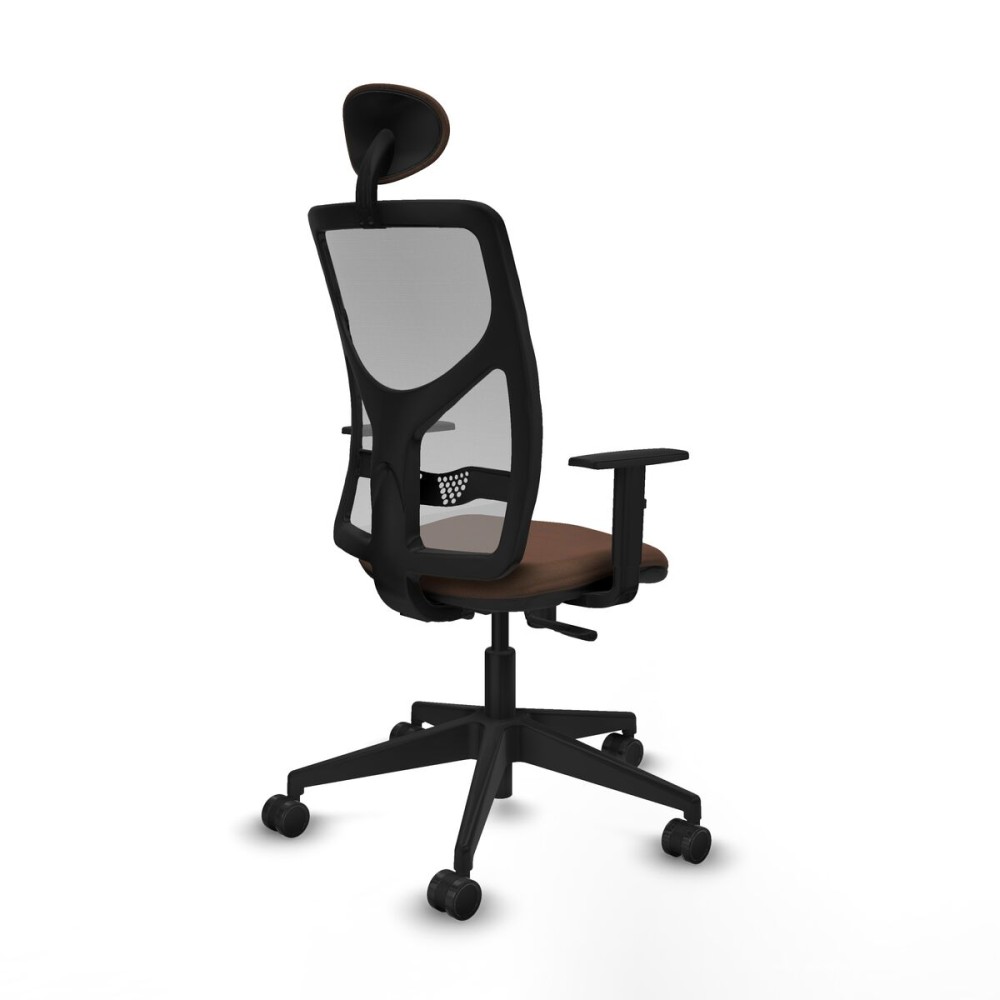 Chaise de Bureau avec Appui-tête Motilla Piqueras y Crespo 1D066N1 Gris Brun foncé