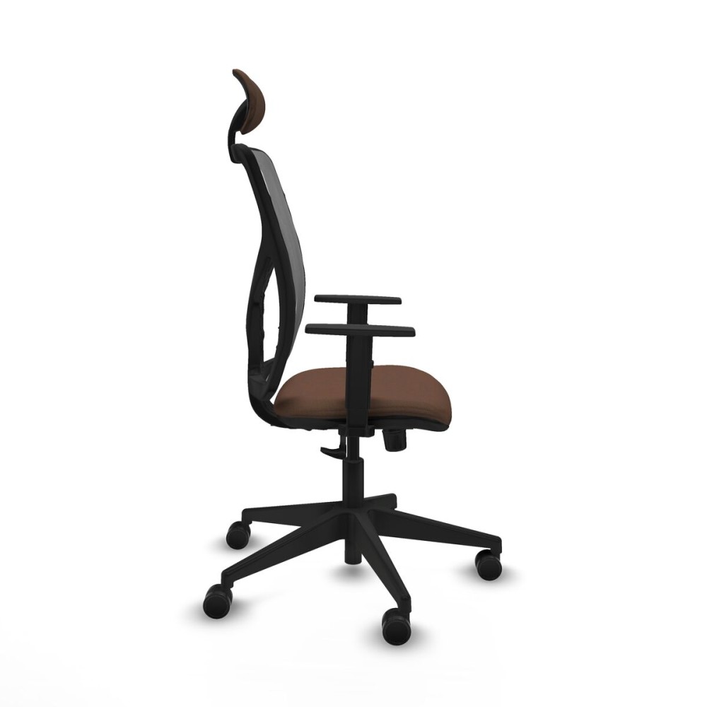 Chaise de Bureau avec Appui-tête Motilla Piqueras y Crespo 1D066N1 Gris Brun foncé