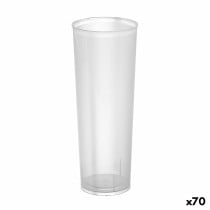 Set of reusable glasses Algon Tube, pipe Transparent 6 Pieces 300 ml (70 Units)