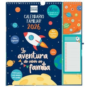 calendrier mural Finocam Multicouleur Papier 2025-2026 30 x 21 cm 21,5 x 32,5 cm