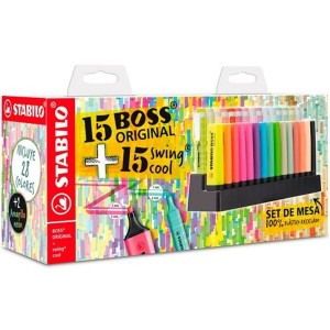 Ensemble de Marqueurs Fluorescents Stabilo BOSS ORIGINAL Multicouleur 30 Pièces