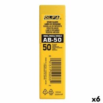 Cutter Blade Olfa AB-50 9 mm 50 Pieces 6 Units
