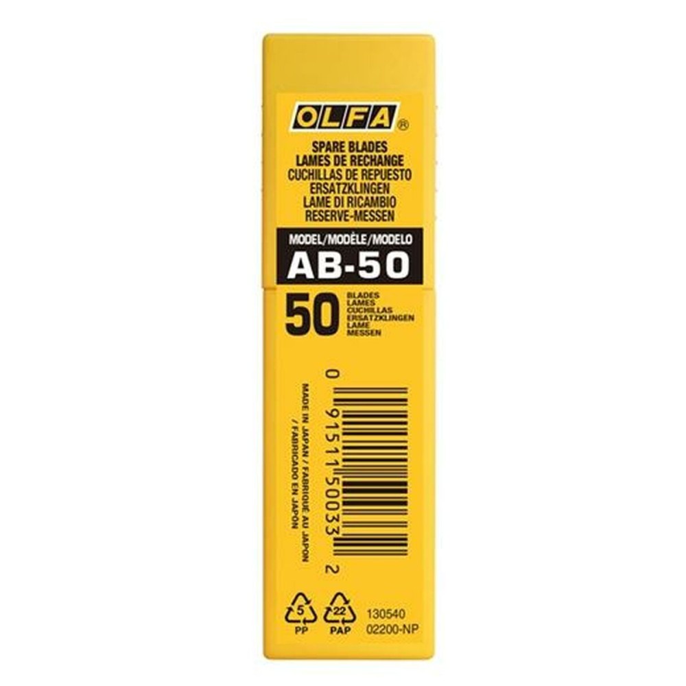 Lame de cutter Olfa AB-50 9 mm 50 Pièces 6 Unités