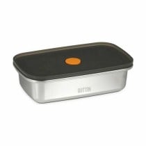 Hermetic Lunch Box Quttin Stainless steel Rectangular 600 ml (12 Units)