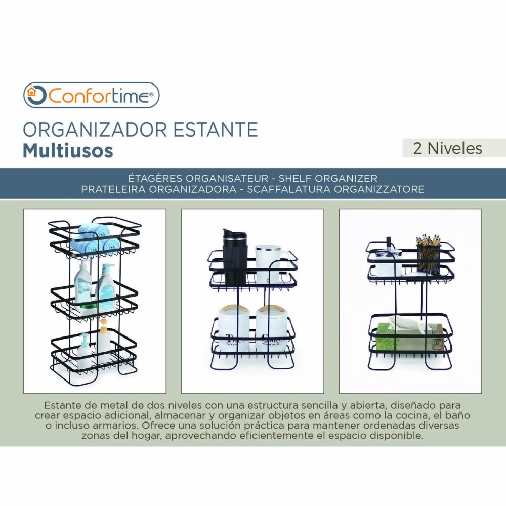 Shelves Confortime Metal (4 Units)
