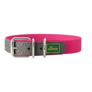 Dog collar Hunter Convenience Pink Size M (38-46 cm)