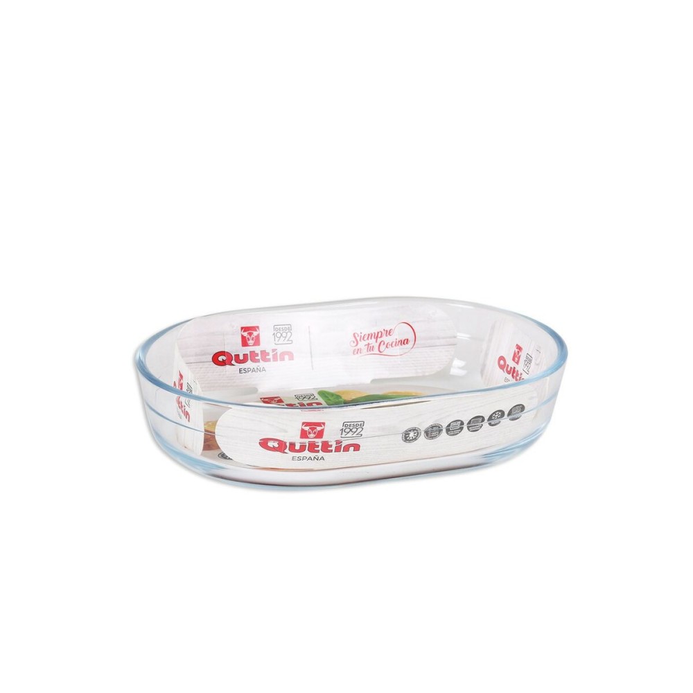 Plat de Four Quttin verre Oblongue 600 ml 17,6 x 12,7 x 4 cm (6 Unités)