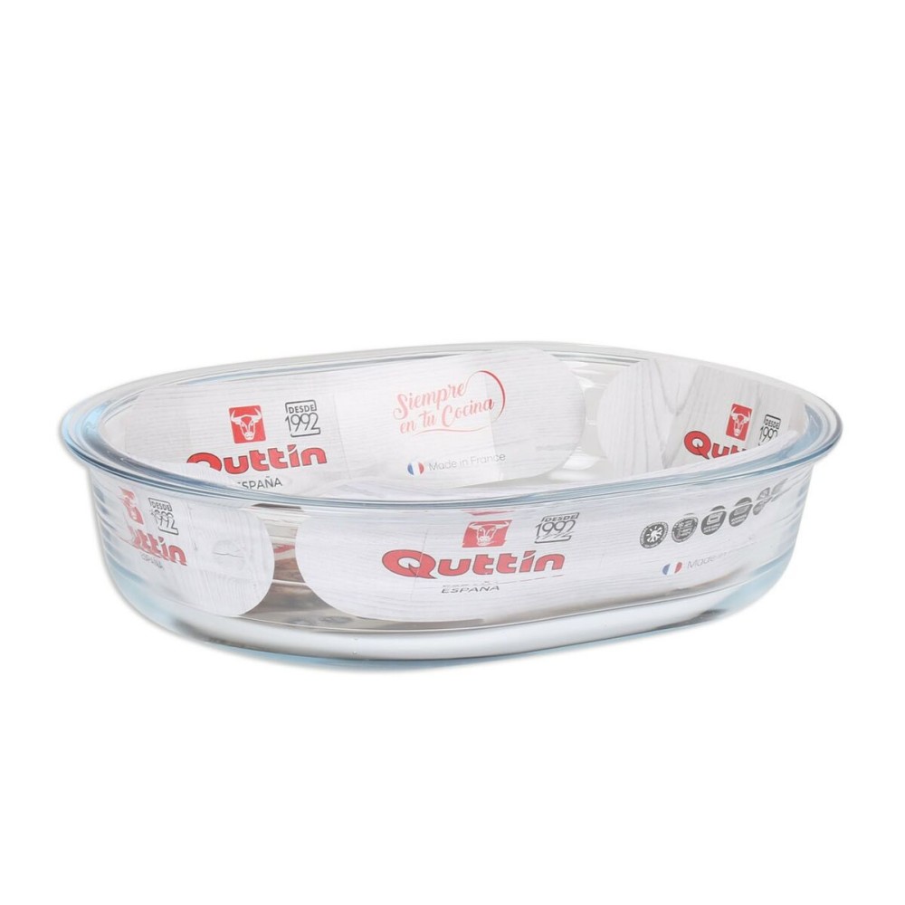 Plat de Four Quttin verre Oblongue 1,5 L 23,7 x 18,8 cm (6 Unités)