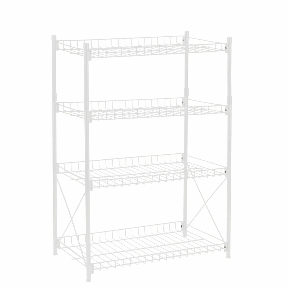Shelves Confortime Metal White 52 x 34 x 86 cm (2 Units)