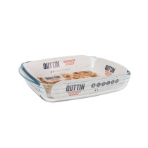 Plat de Four Quttin verre Rectangulaire 1,9 L 28 x 19,9 x 5 cm (6 Unités)