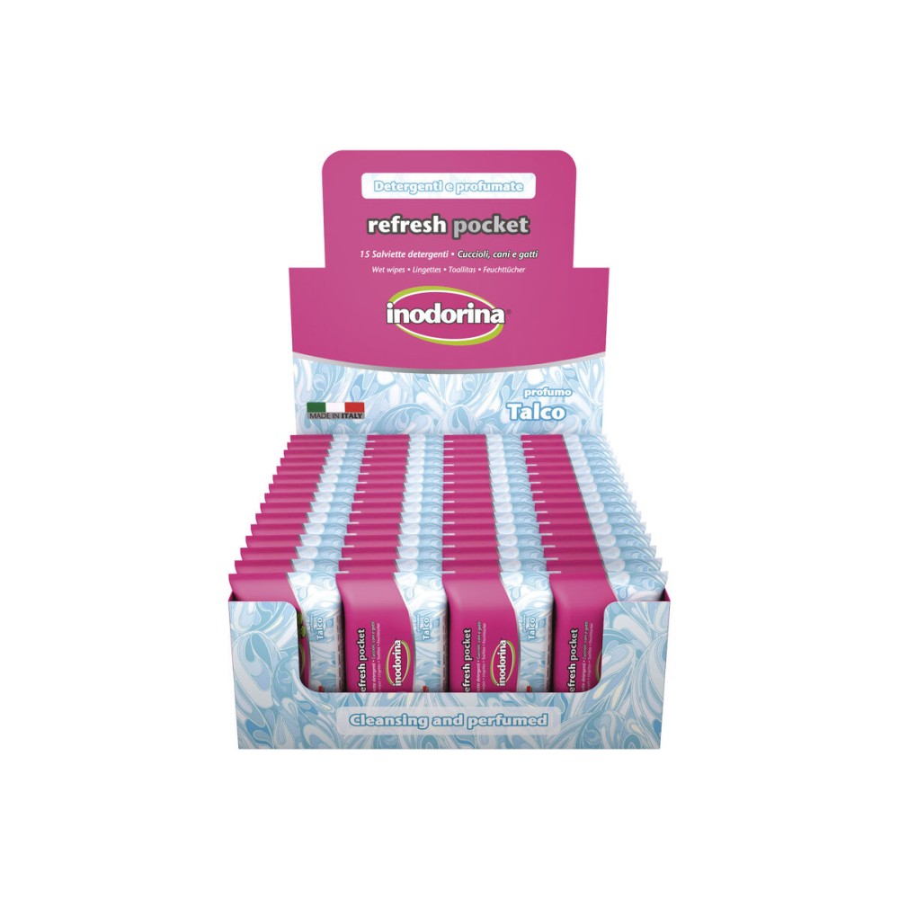 Wet Wipes for Pets Inodorina Talco 60 Units