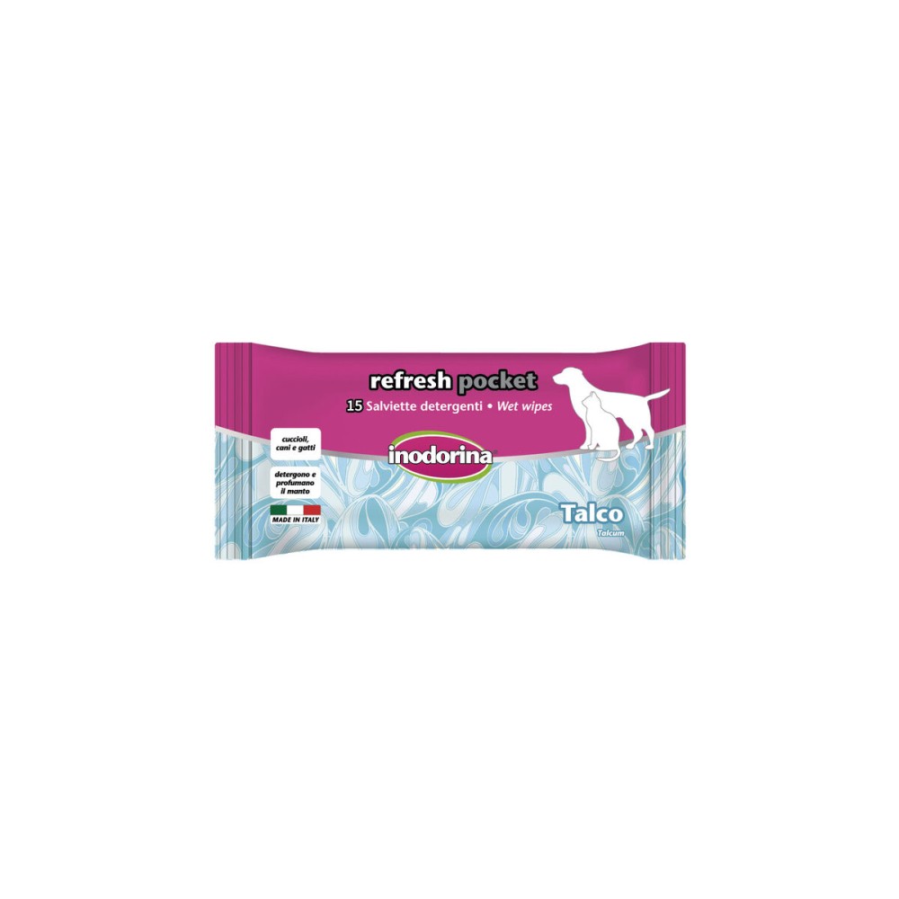 Wet Wipes for Pets Inodorina Talco 60 Units